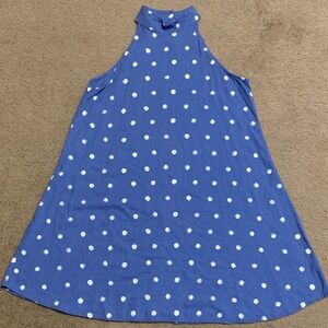 Anthropologie Cloth & Stone Sleeveless Swing Dress Polka Dot Normcore